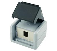 Telegärtner Prise réseau montage apparent (en saillie) non équipé 1 port gris