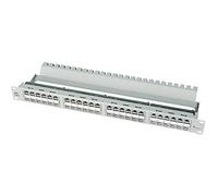 TELEGÄRTNER J02024A0007 Panneau de Passage Cat.6+, 1U, 48 Ports Gris Clair