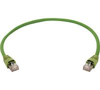 Telegärtner 100009140 RJ45 Câble réseau, câble patch S/FTP 15.0 m vert avec manchon de protection contre les pliages 1 pc(s)