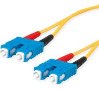 TELEGÄRTNER LWL Ranker cable 2x E9/125 OS2, 1x SC Duplex - 1x SC Duplex, gelb, 2 m