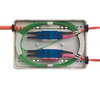 Telegärtner Micro boîte d'épissure 4 x couplage SC Duplex avec douille céramique blanc pur