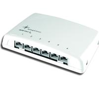 TELEGÄRTNER Mini-distributeur blindé, blanc alpin, MPD6-HS K Cat.6A (basse tension selon ISO/IEC)