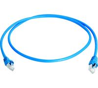 TELEGÄRTNER Mini patch cord S/FTP Cat.6A, MP8 FS500, LSZH, 1:1, bleu, 1,5 m