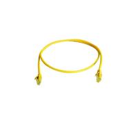 Telegärtner MP8 250 - Cordon de raccordement - RJ-45 (M) pour RJ-45 (M) - 50 cm - UTP - CAT 6 - IEEE 802.3at - sans halogène, moulé, sans crochet, bloqué - jaune, RAL 1021
