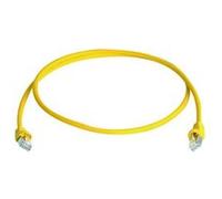 Câble de raccordement réseau informatique RJ45 Telegärtner 100009130 CAT 6a S/FTP jaune 15.00 m