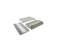 Telegärtner Multi 6x VM 8-8 - Bloc de raccordement - montable sur mur - CAT 7 - gris clair, RAL 7035