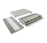 Telegärtner Bloc de raccordement Multi 6x VM 8-8 CAT 7 montable sur mur Gris clair RAL 7035