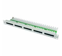 TELEGÄRTNER Panneau de raccordement 19", ISDN/TEL, 1U, MPPI25-H Cat.3 non blindé, RAL 7035