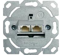 TELEGÄRTNER Prise AMJ45 sans plaque centrale, 2x RJ-45 Cat.6A (Class EA)