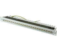 TELEGÄRTNER Répartiteur 19" MPP24 1 UH, Cat.6A (Class EA) (ISO/IEC), 24 ports, gris