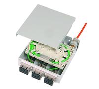 TELEGÄRTNER Répartiteur TS 6xLC-D Cassette d'épissure, Pigtails 12xG50/125 OM3, LC