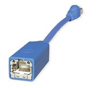 Telegärtner RJ45 réseau informatique Adaptateur [1x RJ45 mâle - 1x RJ45 femelle] 20.00 cm bleu