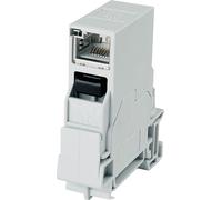 TELEGÄRTNER STX Connecteur pour profilé, accouplement RJ45 Cat.6 Classe EA (ISO)