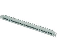 TELEGÄRTNER Support de Module 19" 1U avec 24 raccords K Cat.5e