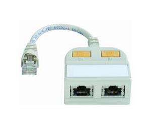 Telegärtner Telegärtner Adaptateur modulaire T 2x10/100BT blindé 100023150 Quantité:1