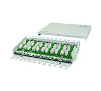 Telegärtner Multi 6x VM 8-8 - Bloc de raccordement - montable sur mur - CAT 7 - gris clair, RAL 7035