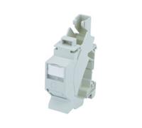 Telegärtner Telegärtner Connecteur rail porte-modules TS45 Cat6A T568B 100023004 Quantité:1