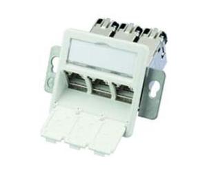 Telegärtner Telegärtner Module de montage AMJ-S triple T568A encastré/50flexCat6A 100022966 Quantité:1