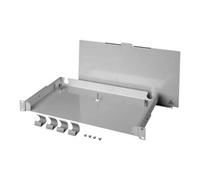 Telegärtner Telegärtner Panneau de brassage LWL 19" 1U sans plaque avant gris Quantité:1