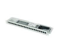 TELEGÄRTNER Support de modules 19" 1 UH, avec 24 modules AMJ Cat.6A (Class EA) (ISO/IEC), gris