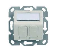 Telegärtner Telegärtner Support de module 2x encastré/50 aws en saillie 100021417 Quantité:1