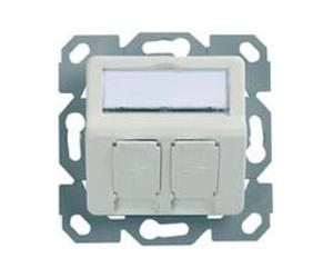 Telegärtner Telegärtner Support de module 2x encastré/50 aws en saillie 100021417 Quantité:1