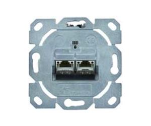 Telegärtner Telegärtner Support de module AMJ-S double encastré/0flex Cat6A T568A 100022964 Quantité:1
