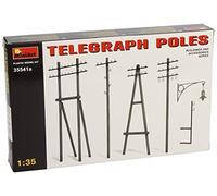Telegraph Poles Diorama Accessories Plastique Kit 1:3 5 Model Miniart