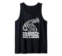 Télégraphe, téléphone, raconte à Un Grec - Funny Greece Gossip Débardeur