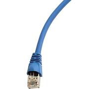 Telegärtner Câble RJ45 100009090 Cat.5e 10 m Bleu ignifuge avec manchon de protection