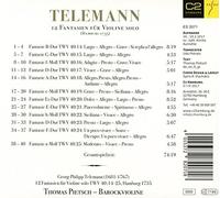 Telemann: 12 Fantasias For Violin Without Bass Twv 40: 14-25 by TELEMANN,G. P.