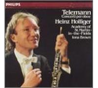 Telemann: Concerti for Oboe, Strings and Basso Continuo - in E minor, in D minor, in C minor, in F minor, in D Major - Heinz Holliger, Iona Brown by Telemann