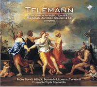 Telemann, G.P. - Sonates pour Hautbois, Violon, Flûte A Bec & Basse Continue (Intégrale) [Import]