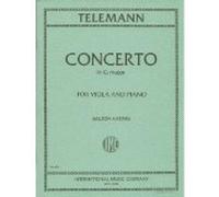 Telemann, Georg Philipp - Concerto In G Major - TWV 51:G9. For Viola and Piano. Edited by Katims.