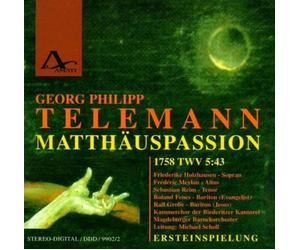 Telemann / Holzhause - Matthaus-Passion (1758) [New CD]