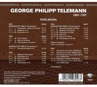 TELEMANN:TAFELMUSIK (QUINTESSENCE) - MUSICA AMPHION/BELDER,PIETER-JAN/ 5 CD NEUF
