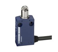 Telemecanique Sensors 40 mm Anique Sensors XCMN2102L1 Plastic Roller Plunger Limit Switch with Steel Series Xcmn Linear Head, 1 NC 1 NO SNAP ACTION Contact 1 m Cable
