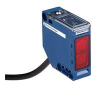 Telemecanique Sensors Capteur photoélectrique, plastique, conception compacte 50 x 50, réflexe, distance de détection de 10 m, 10 VDC-30 VDC, longueur de câble 2 m