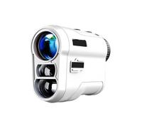 Télémètre de Golf 600M télémètre Rechargeable avec Vibration Verrouillage Pente et Drapeau for la du Haute PréCision(Golf White,1000m)