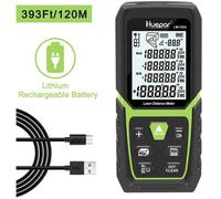 Télémètre Laser 120m Huepar Numérique Professionnel Multimesure Pythagore/Distance/Volume LCD Rétroéclairage Manuel Français-LM120A