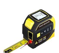 Télémètre Laser 4 en 1, Mètre Laser 60m & Ruban à Mesurer 5m, Écran LCD