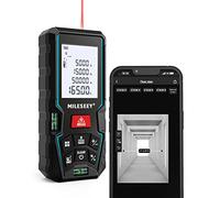 Telemetre Laser 50M avec Application pour téléphone,MiLESEEY Metre Laser avec 2 Bulles d'air, précision ±2mm, rétroéclairage LCD 2 Pouces, Mode pythagoricien, calcul de Surface/Volume télémètre Laser