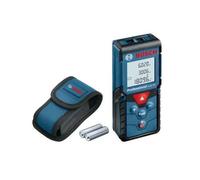 Télémètre laser Bosch Professional GLM 40 (laser rouge, portée: 0,15 - 40,00 m 2 piles 1,5 V LR03 (AAA), housse) - 0601072902