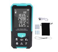 Télémètre Laser Numérique 200 M, Télémètre Laser 0,05-200 M (656 Pieds) Avec Écran Lcd 2,4 Pouces, Mesureur D'Angle Et Testeur de Volume Et de Surface, pour La Construction Et La Rénovation de Maisons