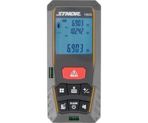 Télémètre laser numérique 40 m - Calcul de surface et de volume, écran LCD, modes Pythagore