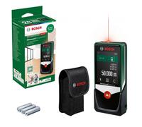 Bosch Télémètre laser AdvancedDistance 50C (mesure précise de la distance jusqu'à 50 mètres, écran tactile, fonctions de mesure avec assistance intégrée, dans boîte carton pour e-commerce)