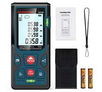 Télémètre Laser Numérique,HANMATEK LM100 100m Mètre Laser numérique,Mesure du théorème de Longueur/Zone/Volume/Théorème de Pythagore avec Rétroéclairage LCD, IP54