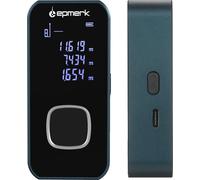 Télémètre laser, plage de mesure 196ft / 60m, écran LCD éclairé, précision ±1/16 pouces, unités de mesure pieds / mètres, température de fonctionnement 0°C à 40°C