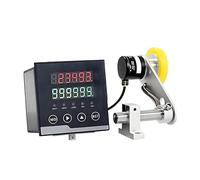 Télémètre numérique avec Compteur Haute fréquence (0-999 999) et Alarme, Commandes de décélération/arrêt/Coupure, 3 Modes de Mesure, Remise à zéro Automatique, pour Textiles et Tissus.