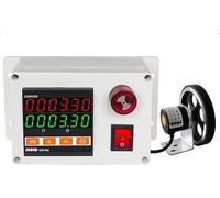 Télémètre numérique, Compteur de Distance numérique, encodeur Rotatif avec molette et avertisseur sonore, Plage de comptage de 0 à 999 999, pour câbles, Fils de pêche, Fils de Soie et Autres